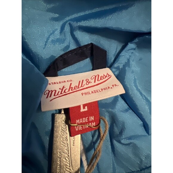 Large Mitchell Ness Jackson State Windbreaker Jacket Mens JSU Tigers - Picture 4 of 9